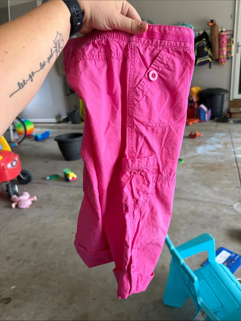 Carter's Bright Pink Cargo Capris